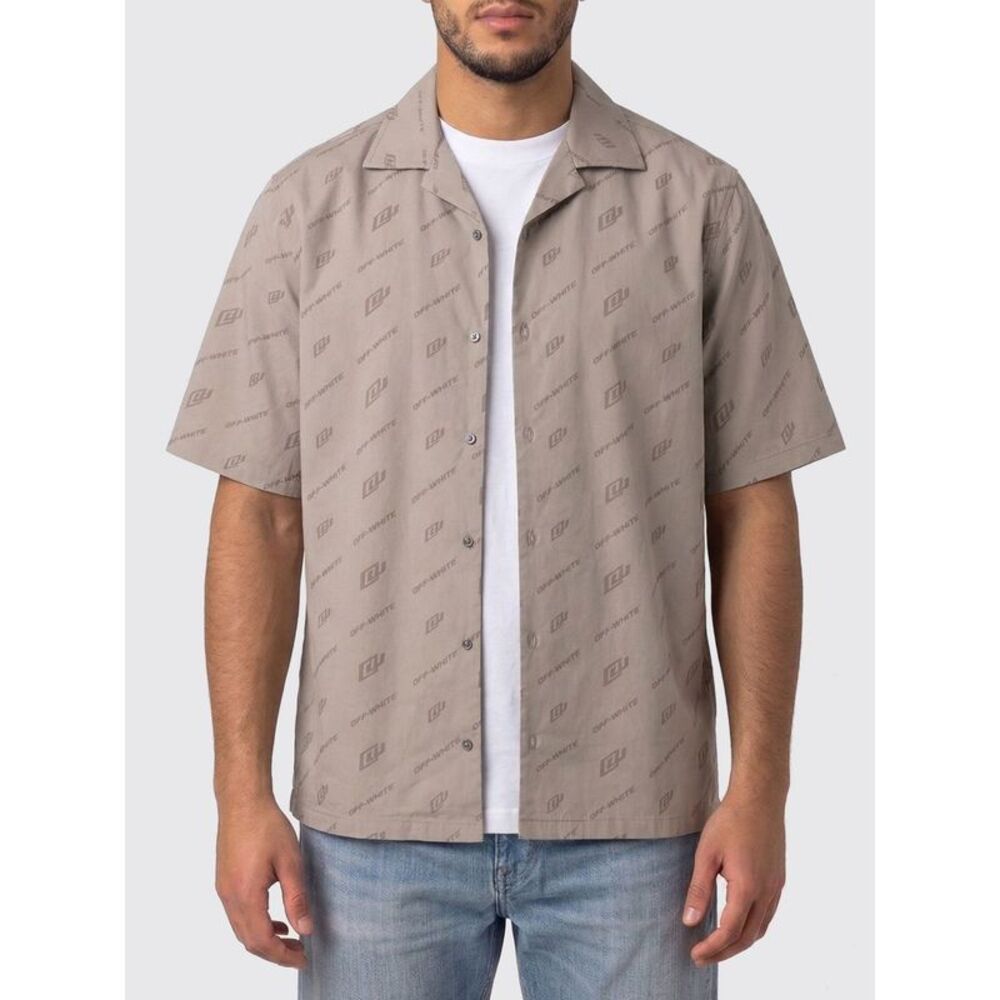 Off-White Shirt Men Grey